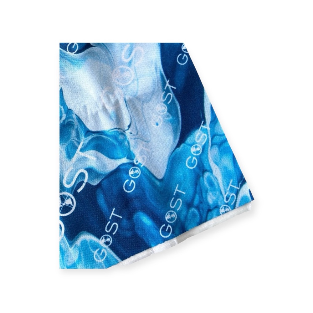 new GOST Tracker 𓆉 FlexFiber Fishing Neck Gaiter 𓆉 Gost Blue Ocean Print - Picture 9 of 13